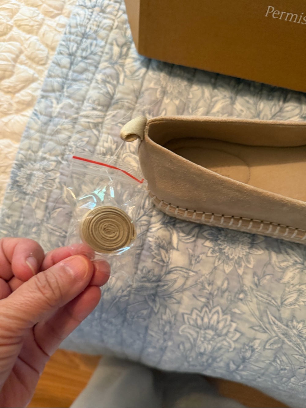 Linen-Tie Espadrille Platform in Beige - Picture 7 of 9